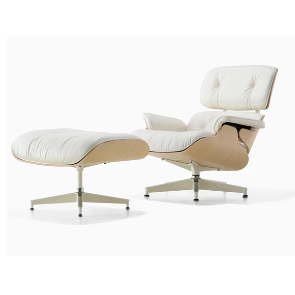 Italian Living Room Furniture modern white leather office lounge chair