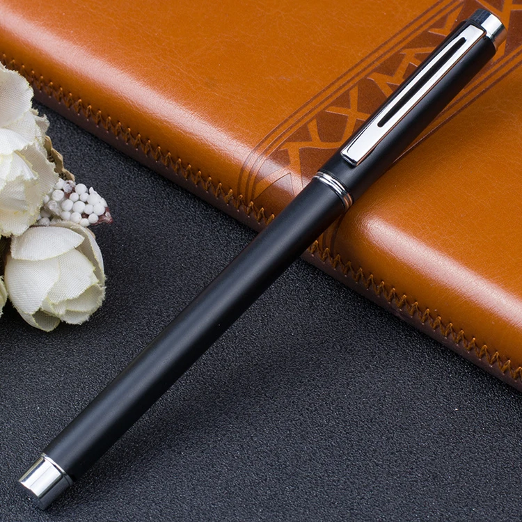 Promotional Gift Metal Roller Ball Pen Good Quality Advertising Custom Logo Roller Pen With Bag