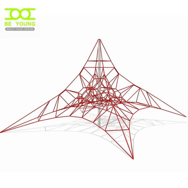 Outdoor Playground New For Nylon Net Mesh Climbing Heavy Duty Spider Web Obstacle Hammock Rope Triangle Frame Children Industry