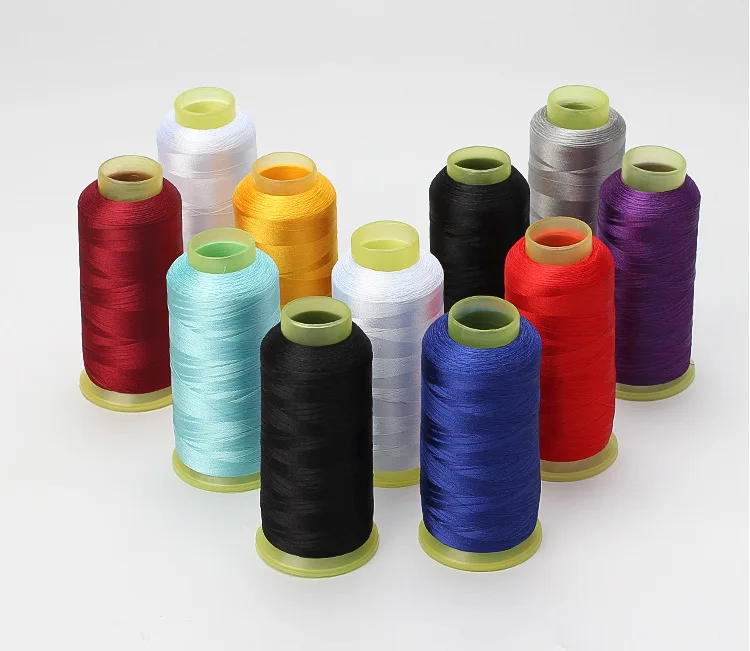 108D/2 40-Color 3600M Computer Embroidery Silk Thread Set Shiny Soft Beading Floss Tassel Thread for Needlework