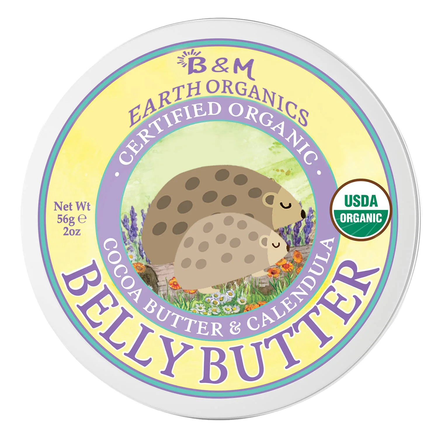 Belly Butter Calendula Organic Belly Butter Vitamin E Belly Balm Coconut Oil Pregnant Butter for Stretched Skin