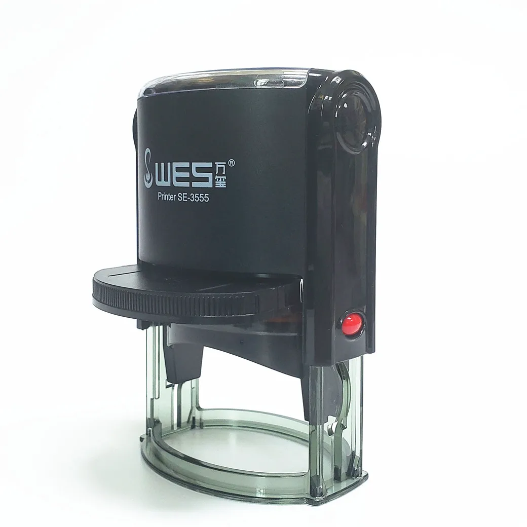WES self-inking stamp SE-3555 office stamp with oval imprint