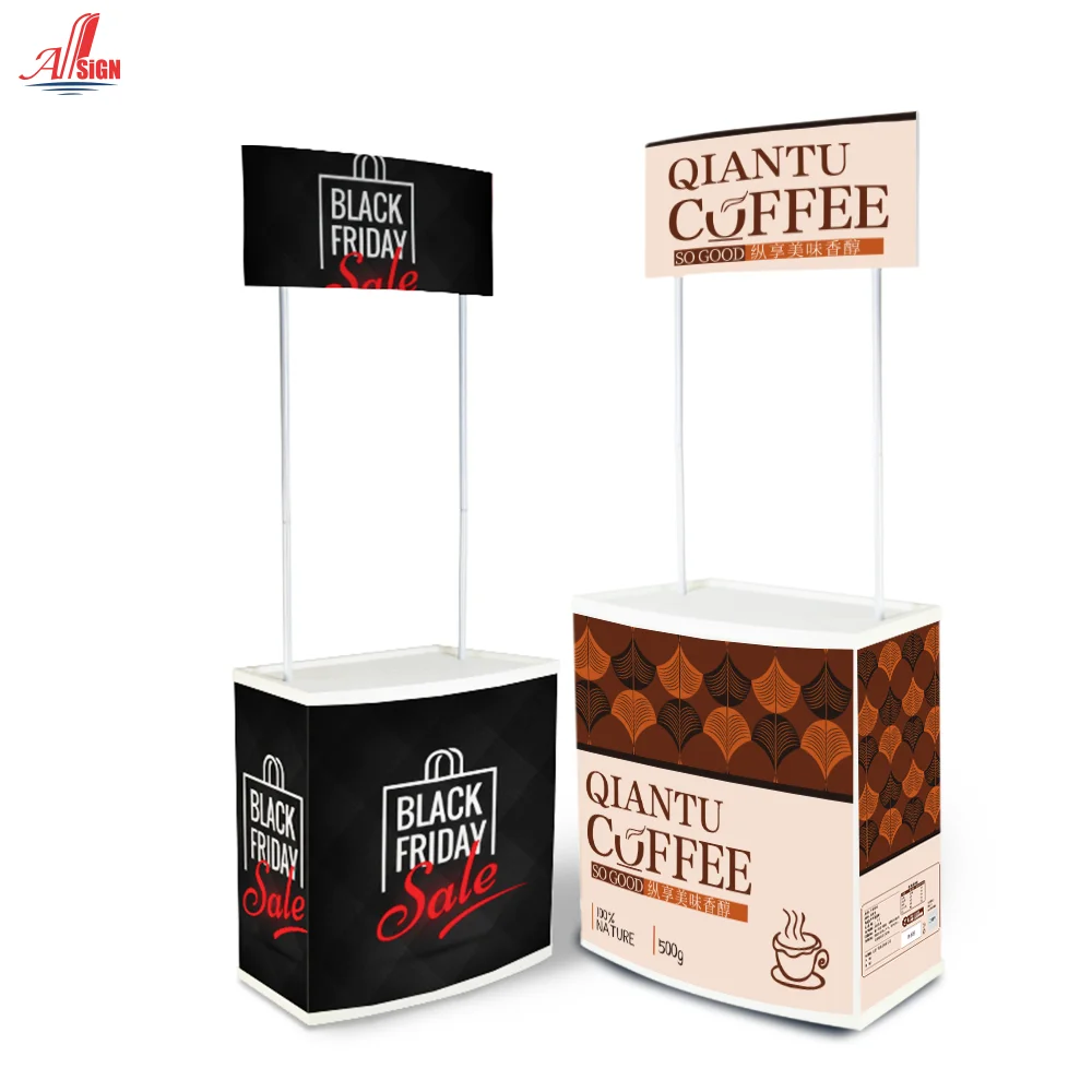 Advertising Outdoor Promotion Promotional Counter Table Display For Indoor Event