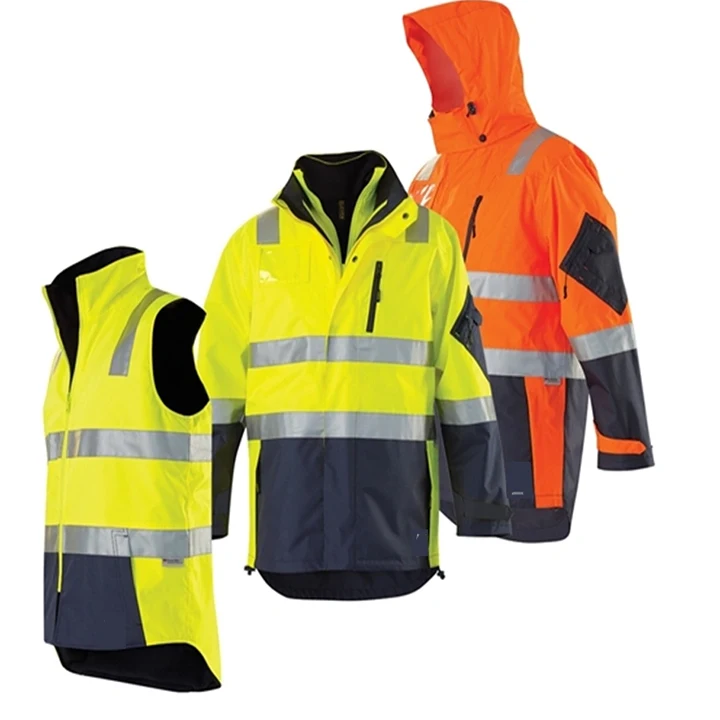 Waterproof and warm winter reflective  safety reflect winter clothes  reflective Safety  jacket