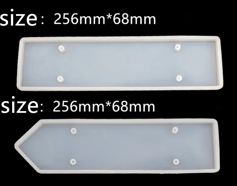 Amazon Hot Sale Silicone Indicator Signs Welcomes Card Epoxy Resin Mold DIY Door Number Plate Resin Mold ,TOYS0434