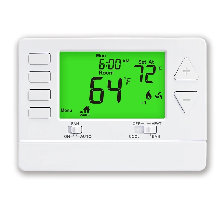 Heat Pump Electric Cooling 2AA Battery Operated Non programmable Room Thermostat