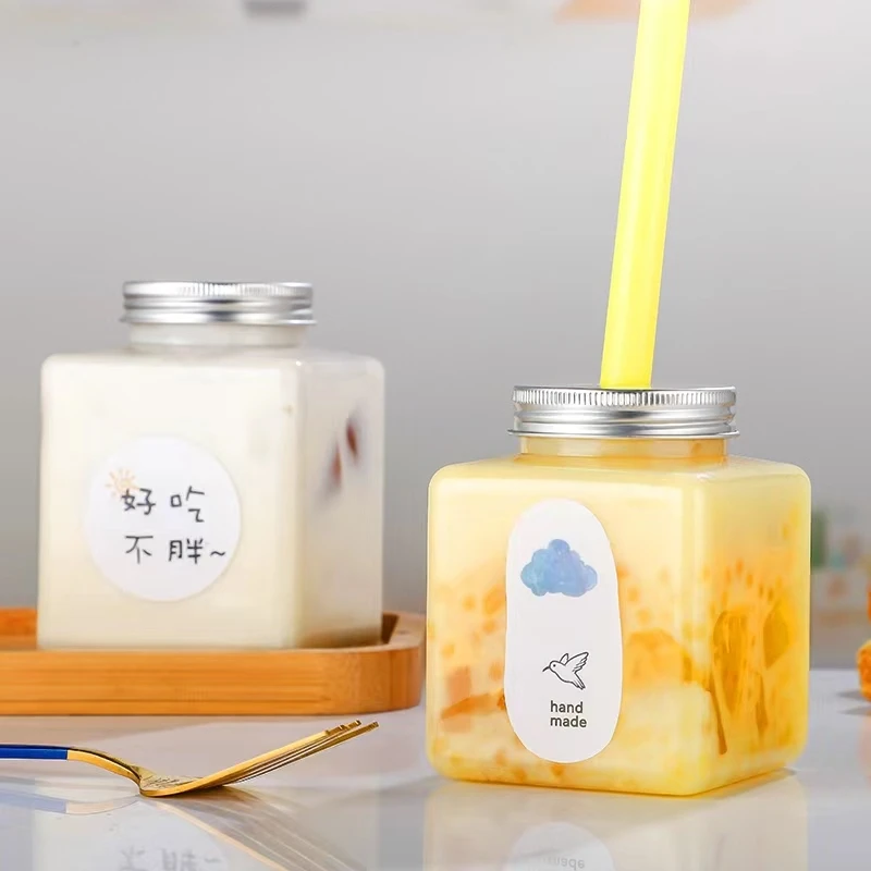 250ml 500ml 650ml Clear PET Empty Juice Plastic Bottle