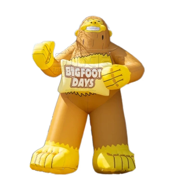 Outdoor adventure forest advertising giant inflatable bigfoot sasquatch character