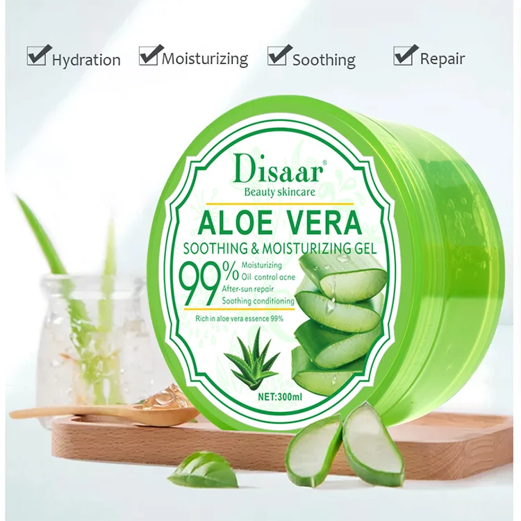 Wholesale 300ml Soothing Repair Sunburn 99% Pure Aloe Vera Gel