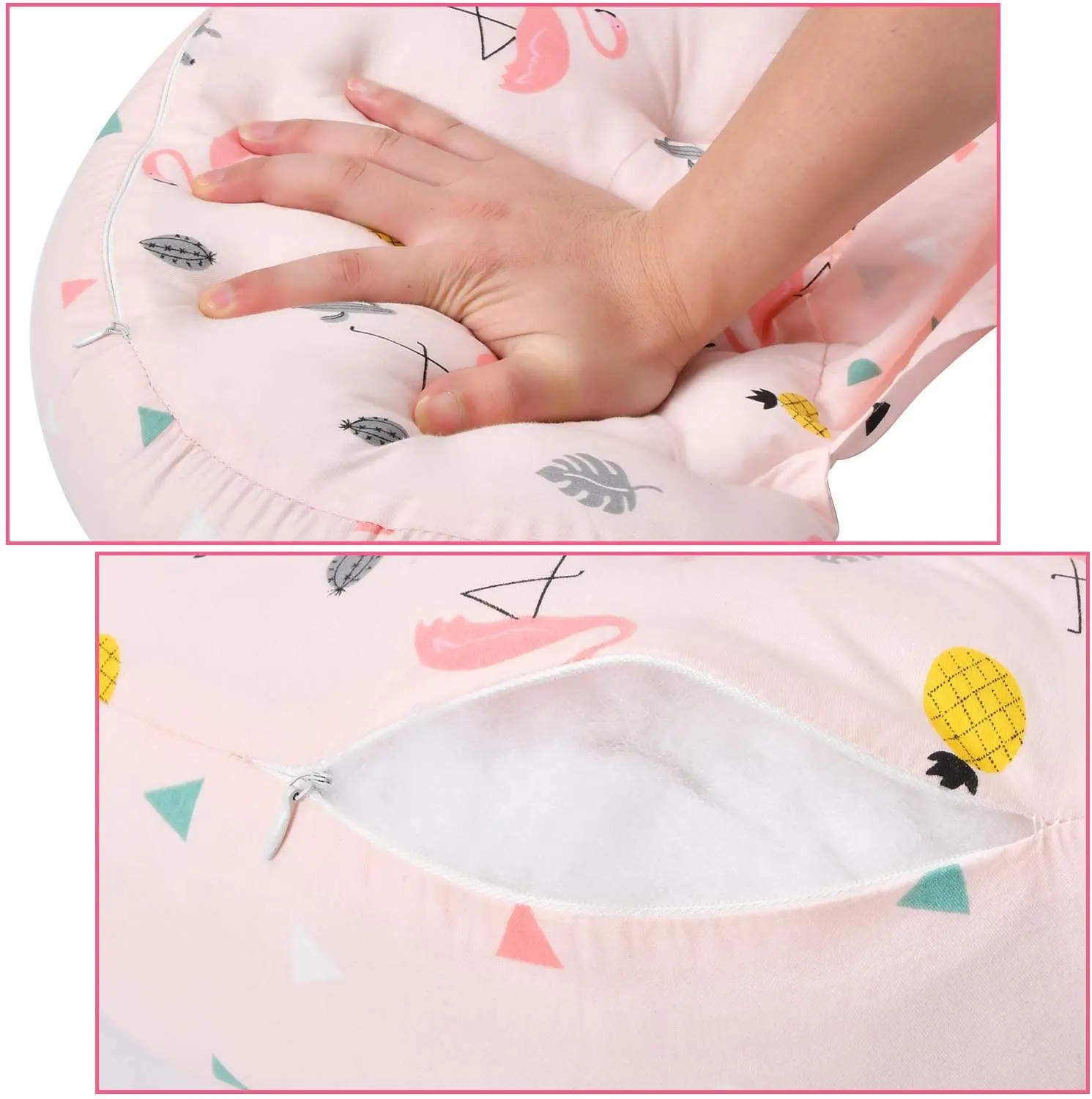 Side Sleeper Maternity Belly Support Pillows Double Wedge for Both Bump and Back Best Pregnant Mom Gift