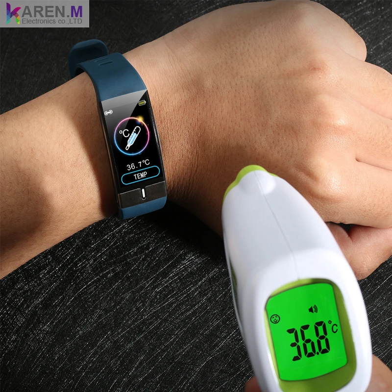 Cheap E66 Smart Watch Temperature with ECG heart rate blood pressure Fitness Bracelet