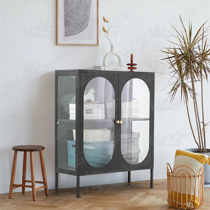 Wholesale Price Double Door Modern Design Cheap home Storage Steel Metal Cupboard File Cabinet