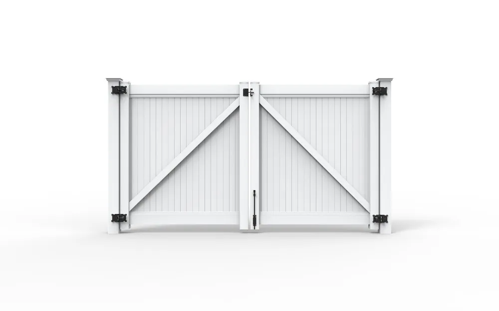 Fentech pvc fence supplies Quality Assurance Widely Used American-style Customized  White gardening pvc fencing post and rail