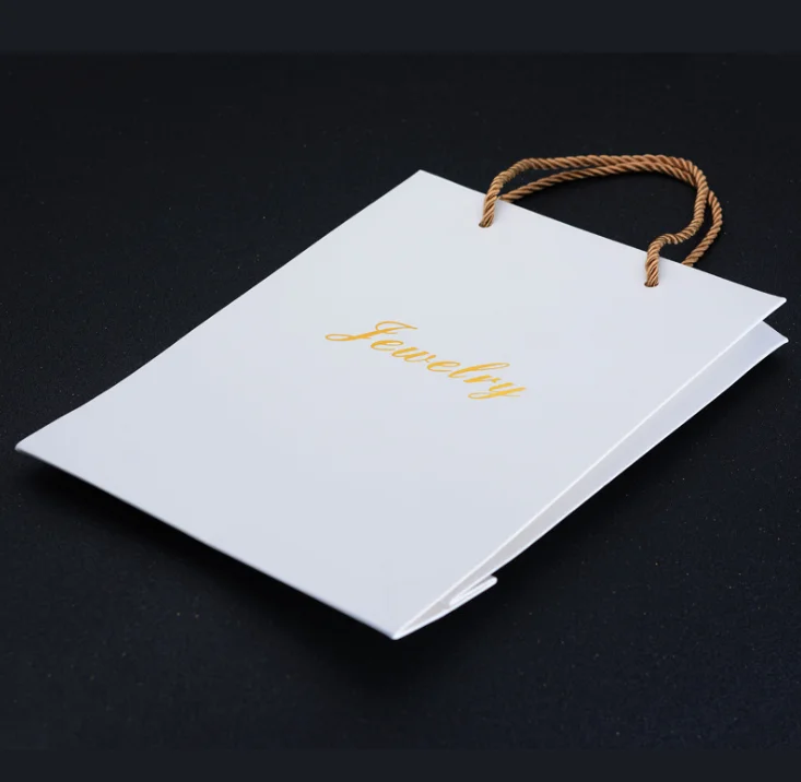 Wholesale Low-Cost Handbag Bronzing Process Covered With Sub-Film Gift Clothing Paper Bag