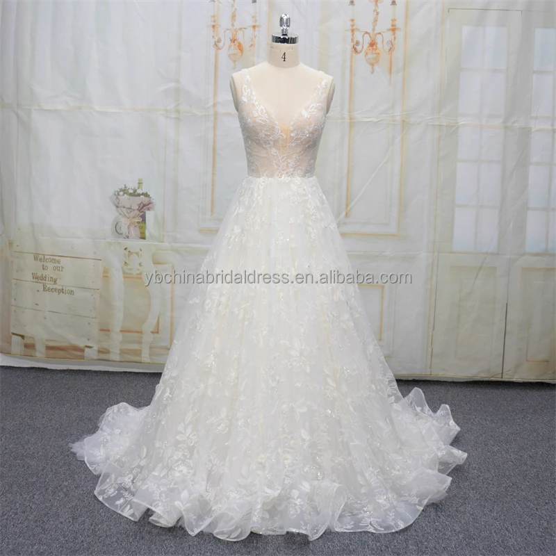 Europe popular luxury wedding dress bridal gown dropped