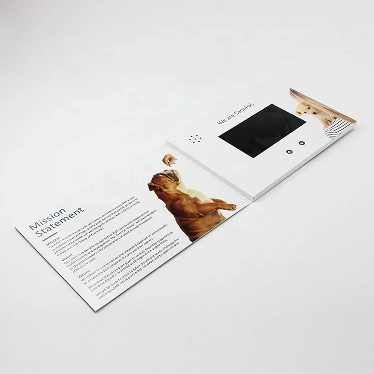 New fad products promotional products items player business greeting card mailer lcd video brochure