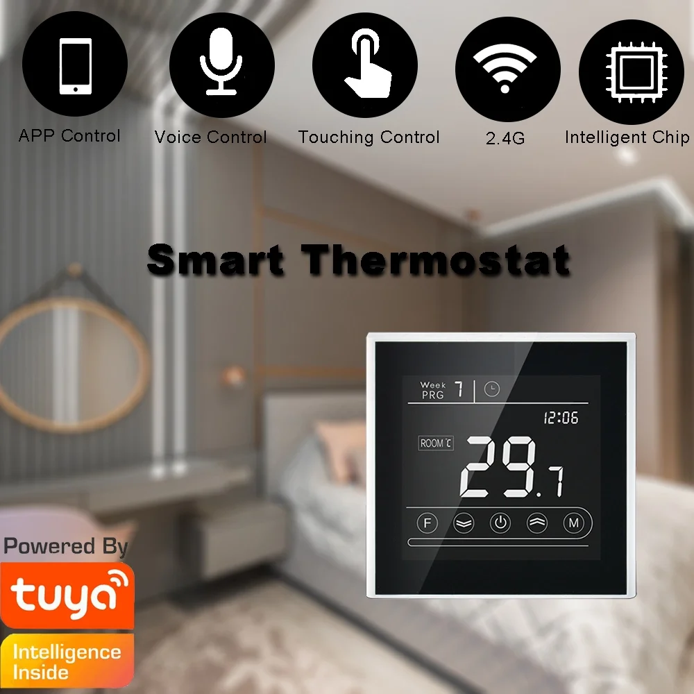 Electric Water Gas Boiler Floor Heating Temperature Controller Thermostat with Voice Control