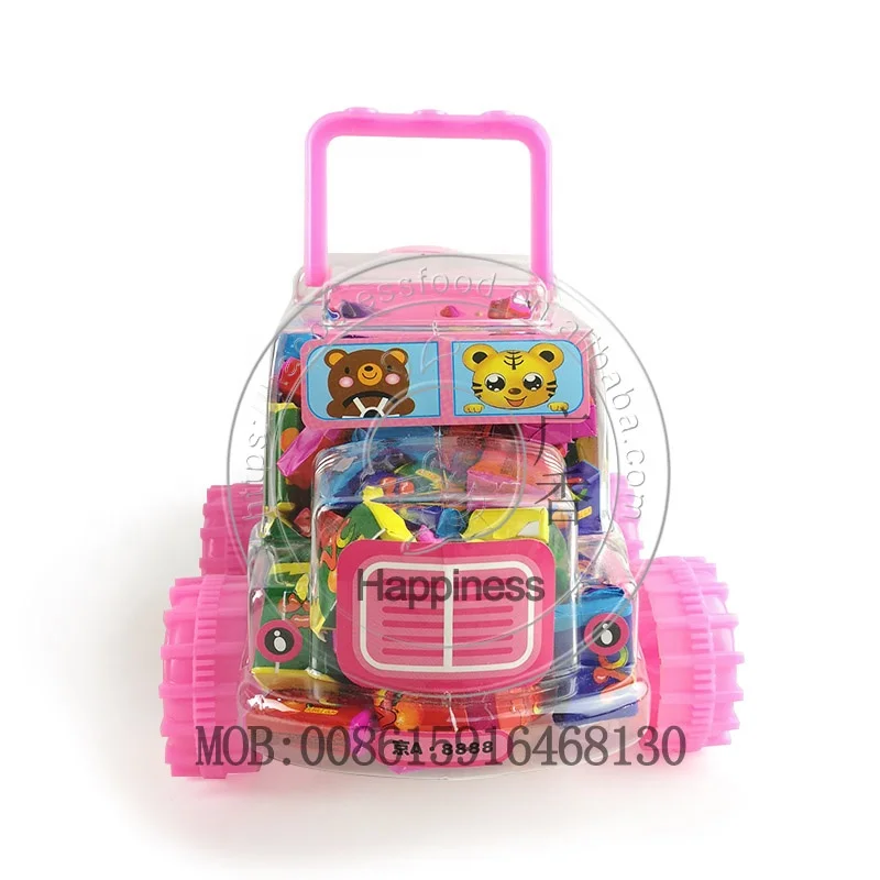 Мультяшный школьный автобус автомобиль игрушка жвачка с татуировкой бумажная наклейка