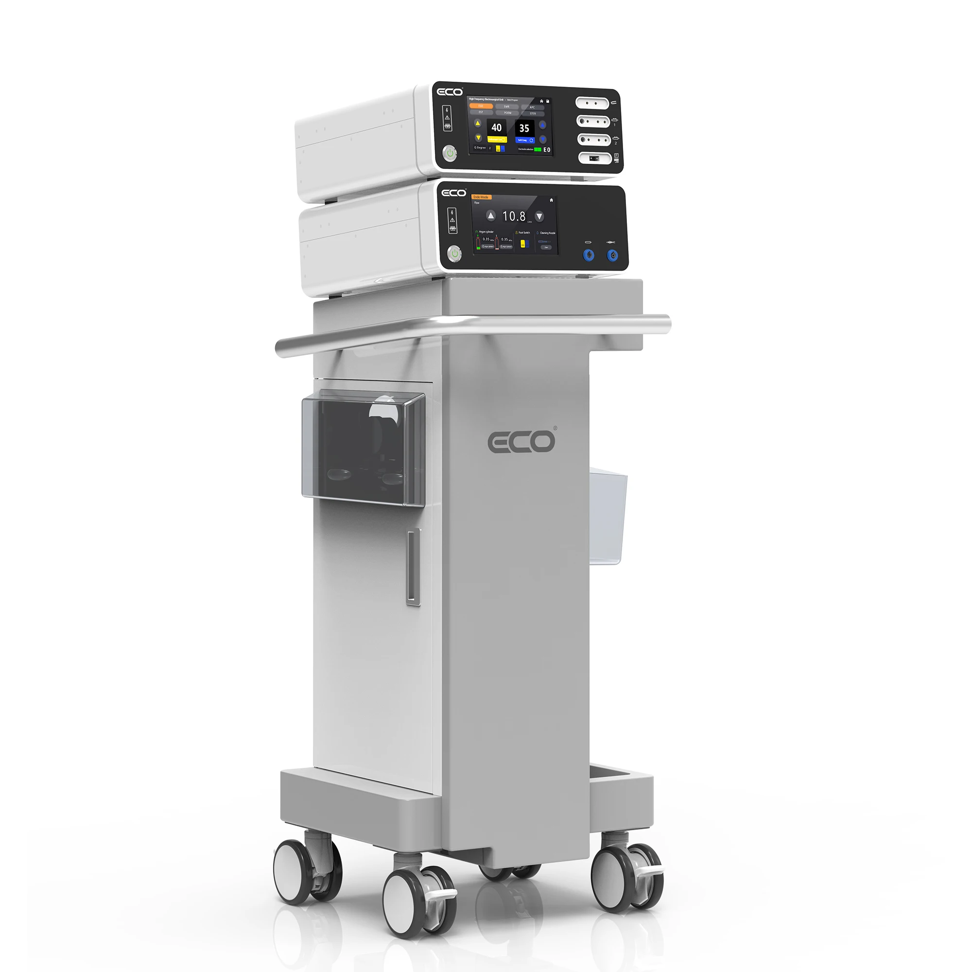 High frequency electrosurgical plasma generator with argon