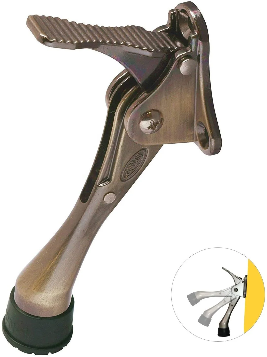 Height 4 inch automatic floor door stop Downshift door stop One-button height adjustable semi-automatic door stop