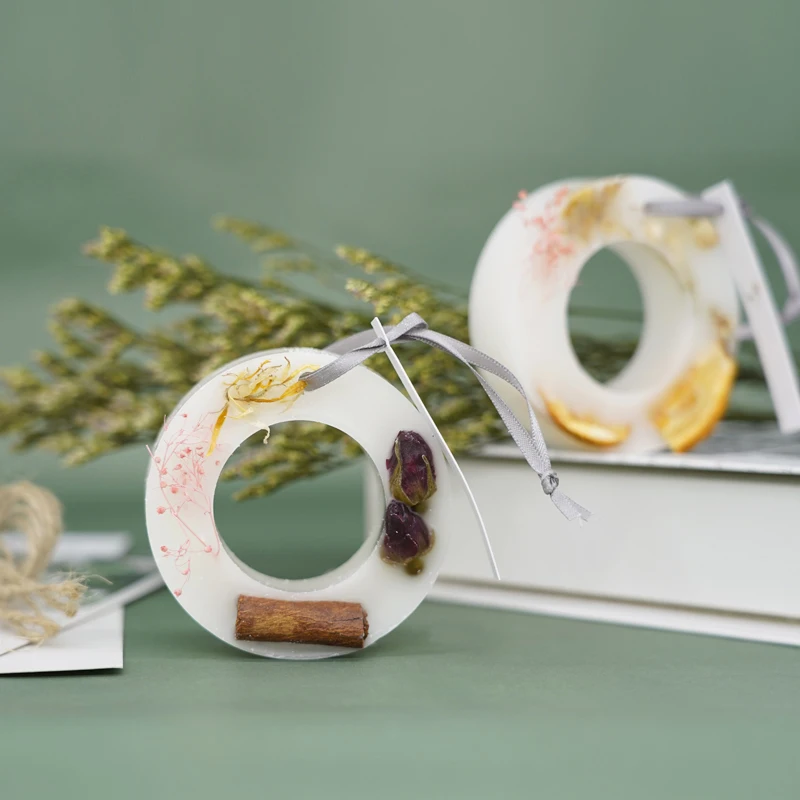 Decorative Luxury Gifts Dried Flower Wardrobe Handmade Fragrance Scented Wax Tablet