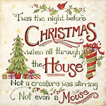 Custom Printed Fancy Christmas Tree Foil Disposable Paper Napkins Serviettes 2-3ply Paper Napkin Unbleached Wood Pulp