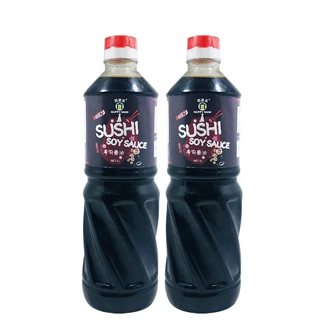 Non-GMO Non MSG Sushi Soy Sauce 1L for Japanese Cuisine