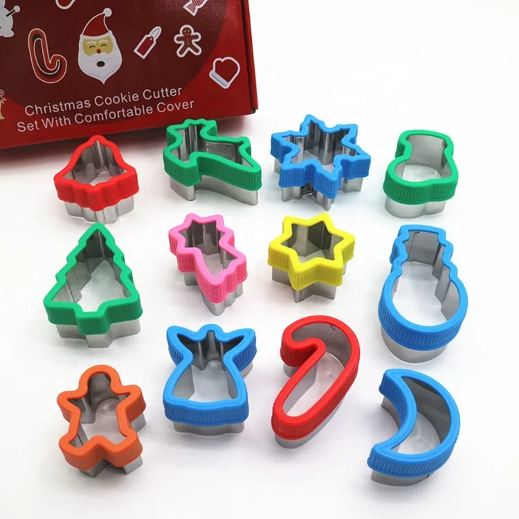 Different shape cookie mold moon star socks snowflake Christmas shapes biscuit cookie set
