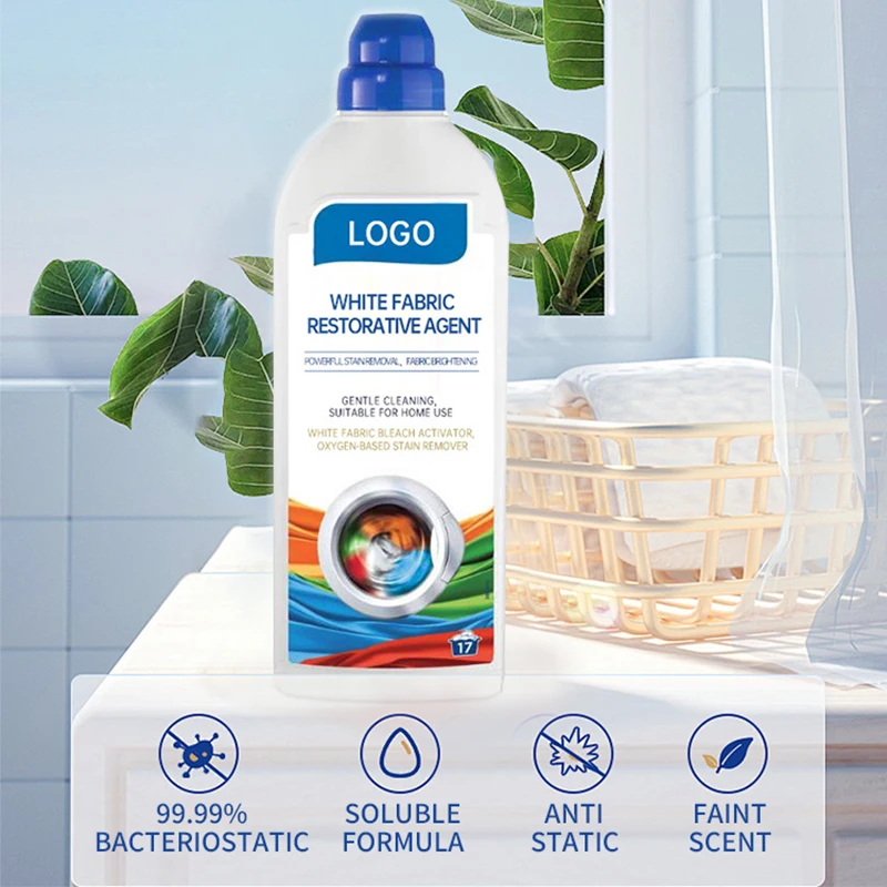 Own brand bleach White clothing whitening reduction bleach strong stain removal yellow clothing special cleaning agent