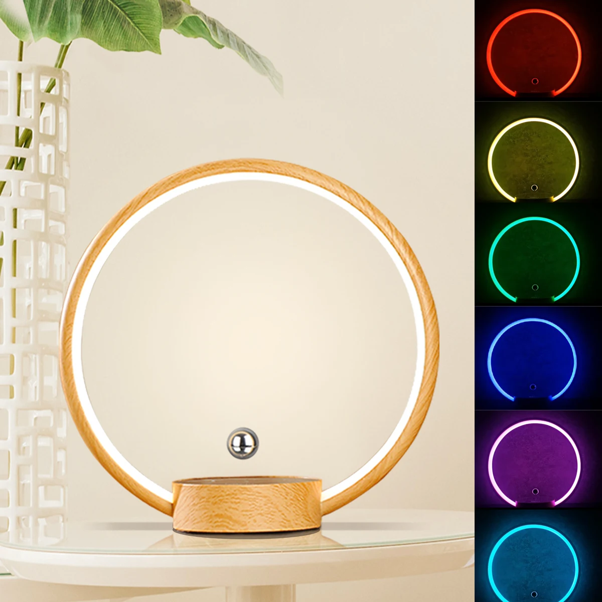 HCNT New Product Levitating Switch Table Lamp Circlo with RGB Color Night Light Floating LED Lamp Personalized Gifts for Women