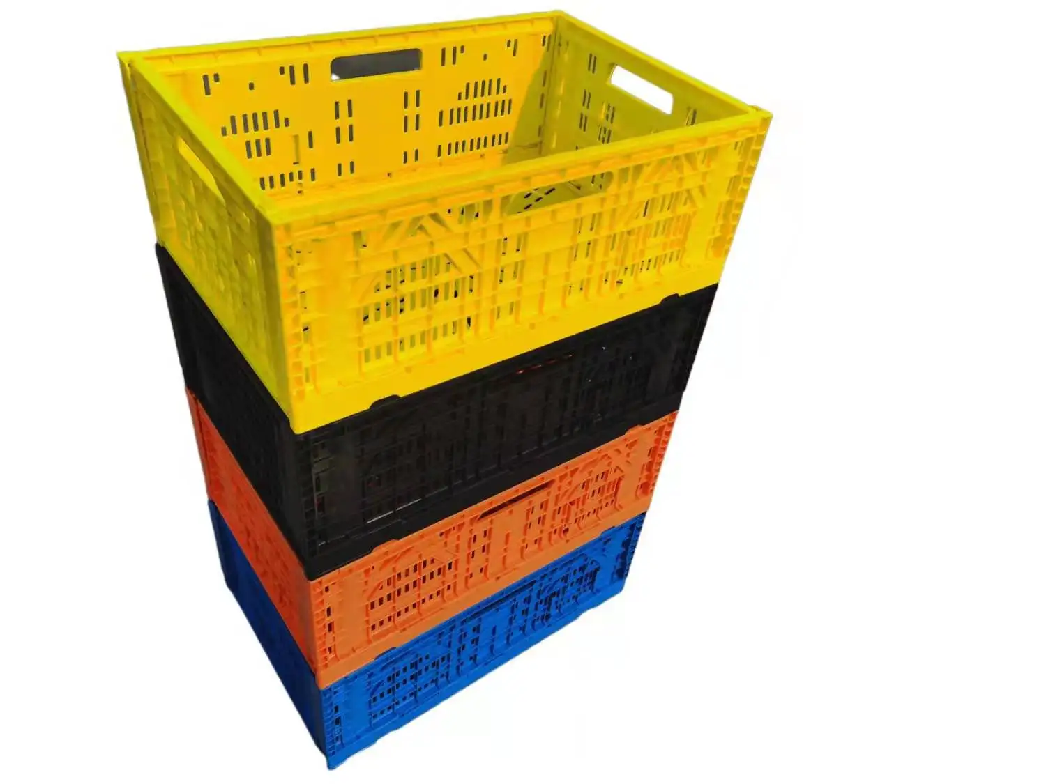 Foldable Crate Plastic Collapsible Plastic Crate Home Office Industry Use Storage Turnover Plastic Folding Crate