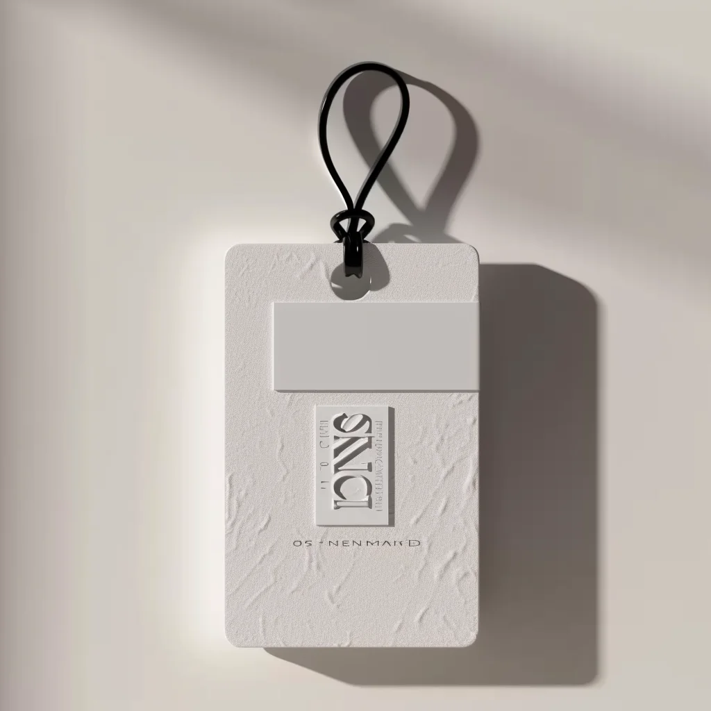 Hot Selling High Quality Factory Clothing Paper Hang Tags With Customized Logo Black Rectangle Square Swing Tags on Luxury