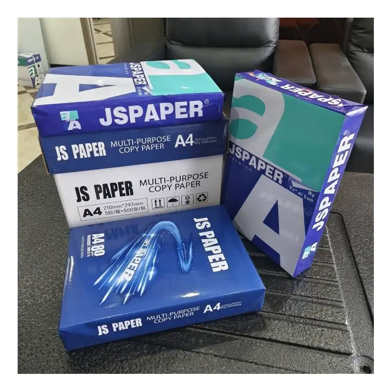 Lowest price High Quality 70GSM 75GSM 80GSM 100% wood Pulp A4 format printing Paper Copier 500 Sheets Ream 5 Reams Box A4