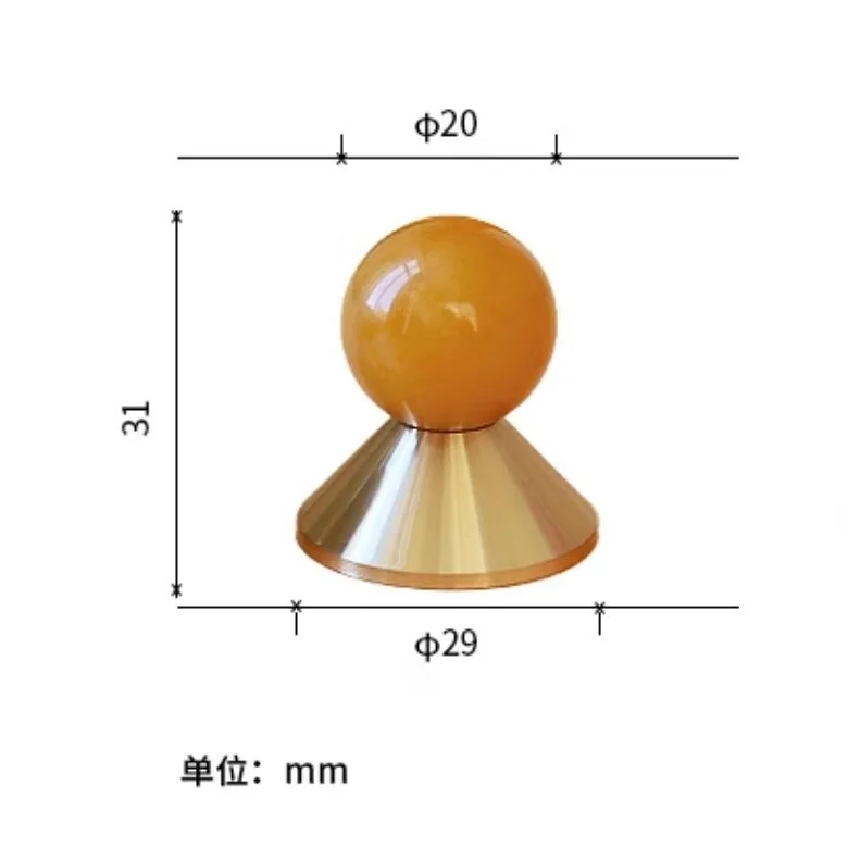 Elegant and Unique Natural Crystal Cabinet Knob Solid Brass Jade Drawer Knobs for Home Decoration