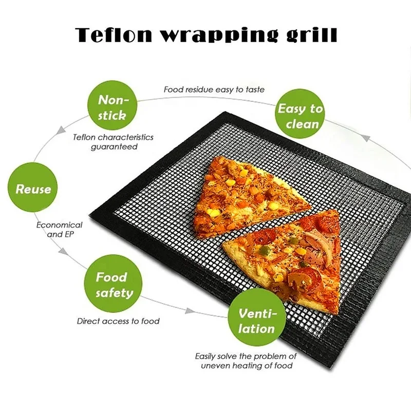BBQ Grill Mesh BBQ tools Non stick Mesh Mat Easy clean BBQ grid mat