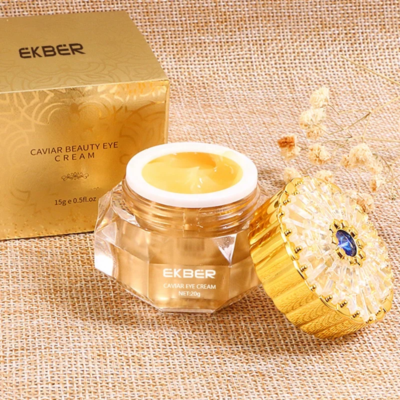 Customize Logo Remove Dark Circles Caviar Eye Cream Fades Eye Wrikles Natural Glycerol Repair Skin Eye Cream Organic