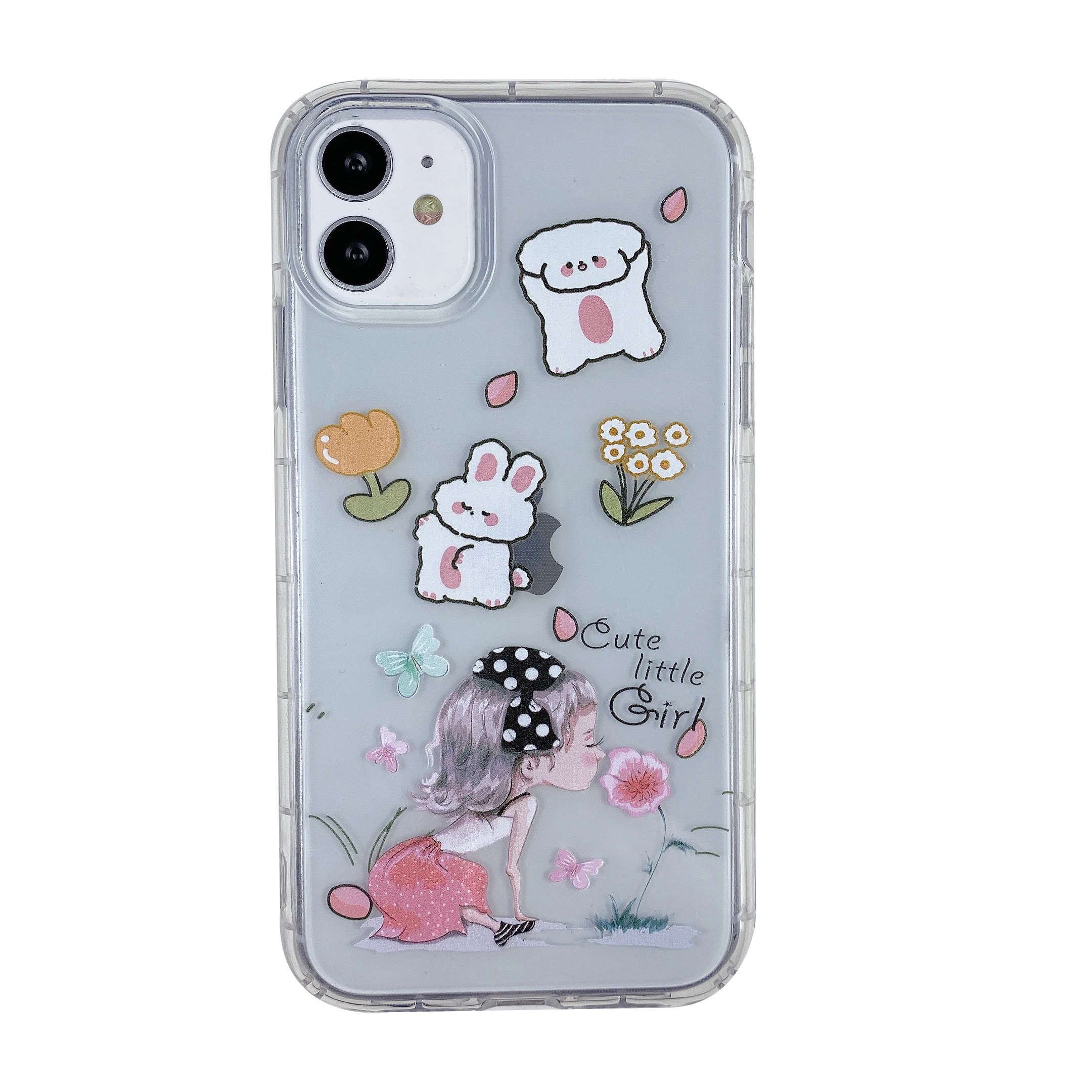 Tpu soft cover cute little girl print for iphone xr phone case clear design case for vivo phone case