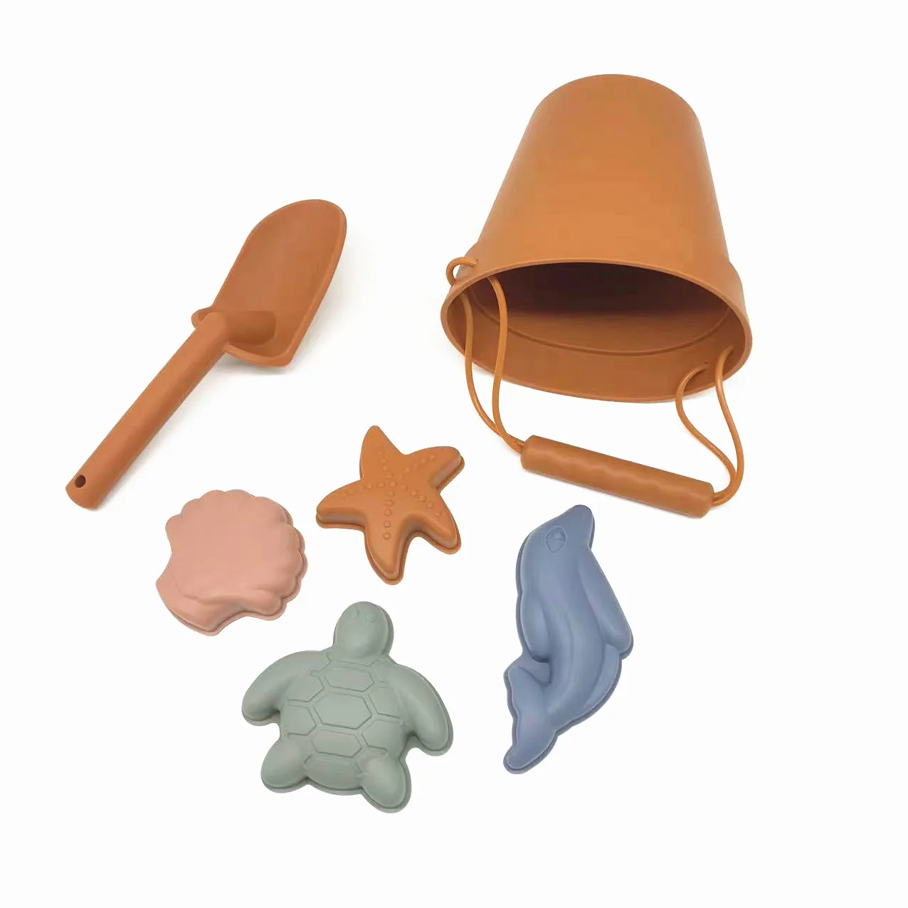 BPA Free Silicone Summer Kids Beach Set Toddlers and Baby Sandbox Toys CPC Approval Travel Friendly