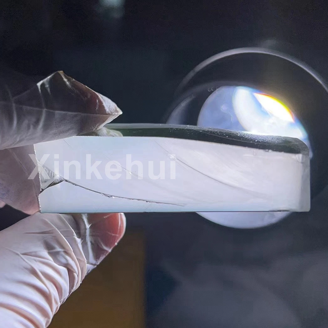 High Quality Red Color Titanium Doped Sapphire Doped Sapphire Single Crystal Lens For Laser Device