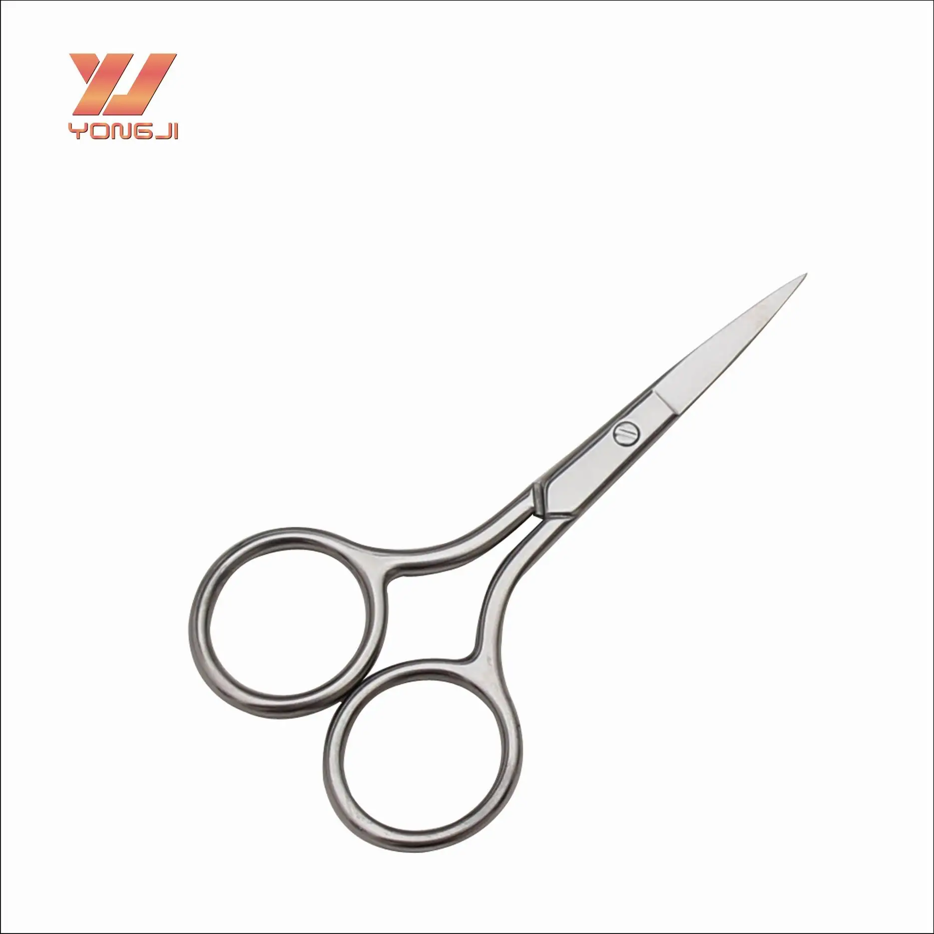 Chinese factory curved eyebrow scissors sharp eyebrow scissor beauty tool on sale