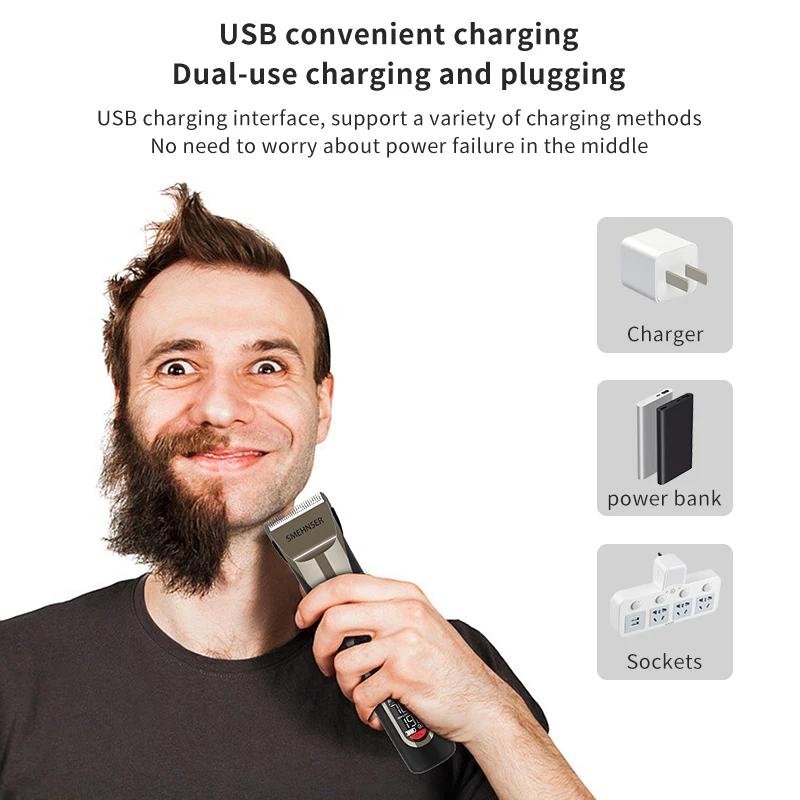 D5-S hot sales  professional  electric hair clipper rechargeable hair trimmer USB hair trimmer wholesale for salon