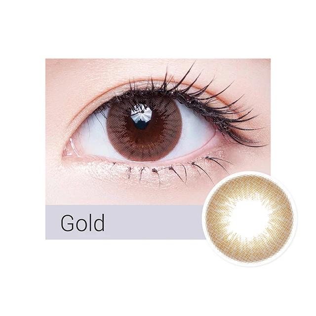 
Factory Price Gold High Quality Big Eye Daily Color Lenses 