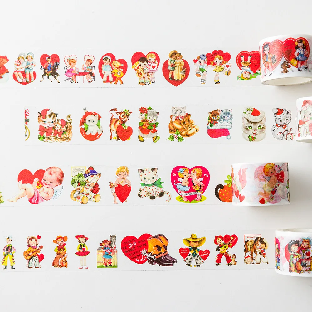 7 design 1pcs Decorative Adhesive tapes Sweet Cake lovely animals Scrapbooking DIY Paper Scrapbooking Stickers