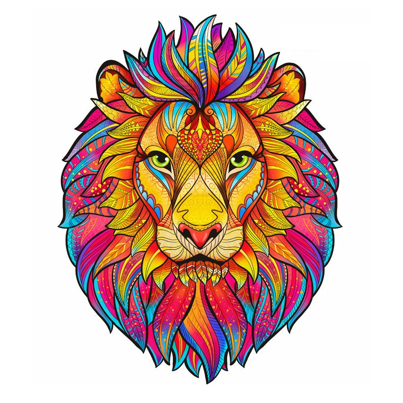 
Unique Wooden animal Jigsaw Puzzles Mysterious Fish 3D Puzzle For Adults Kids Educational Fabulous Gift Interactive Games Toy 