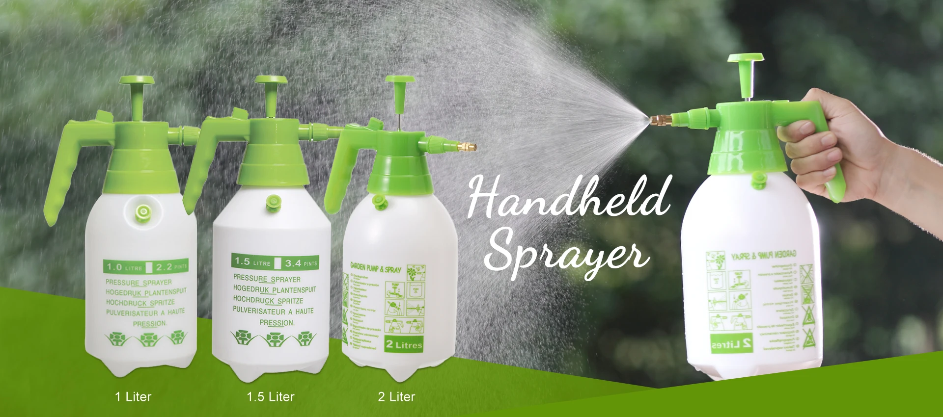 Best price popular 1L 1.5L  2L garden mini power plastic air pressure water sprayer mist spraying bottles