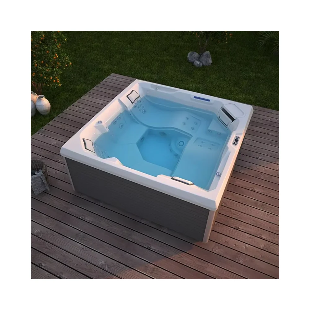 Hot Sale Modern Design Outdoor 5 Adults Spa Tubs Portable Acrylic Whirlpool Jacuzzi with Big Massage Jets for Soaking Hot Sale