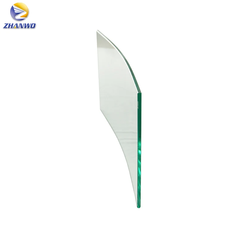 structural glazed aluminum exterior facade unitized laminated curved glass curtain wall