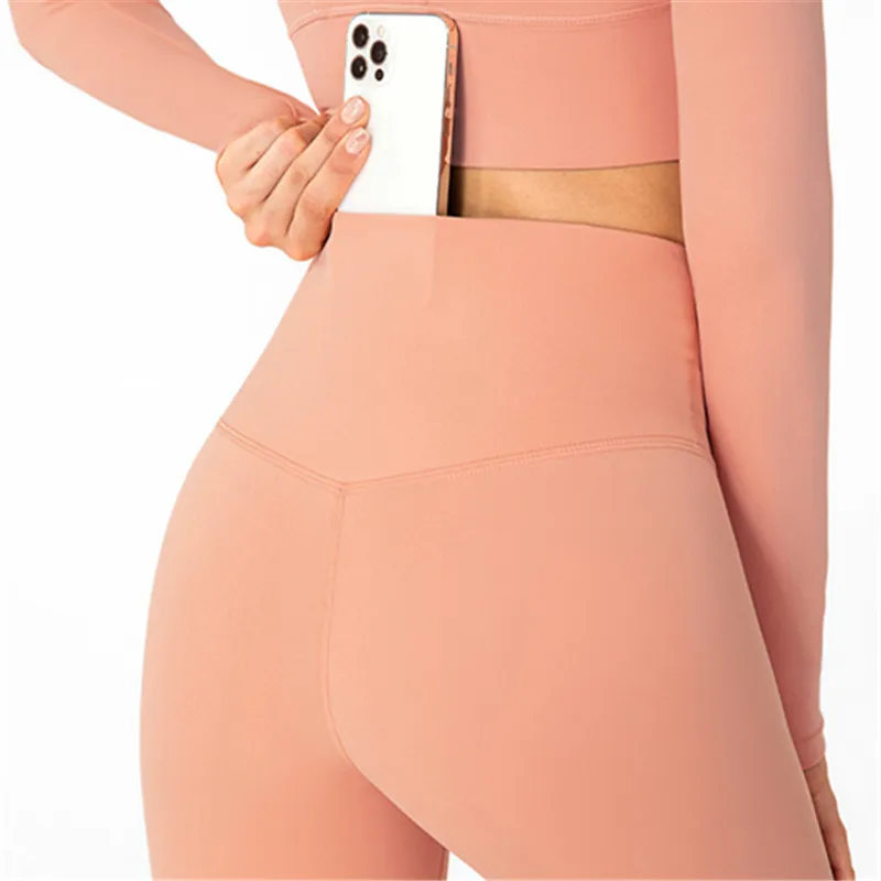 Buttery Soft Yoga Pants Women Lulu Naked Feel High Waisted Comfy Gym Compression Leggings Tummy Control Hip Push Up Workout Pant