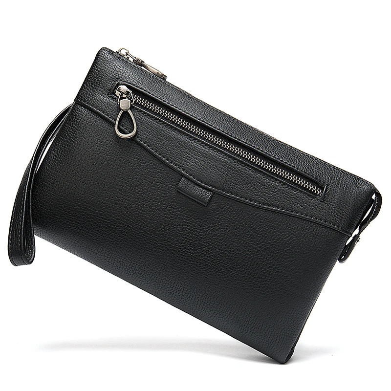 MARRANT Genuine Leather Men Purse with Wristlet Large Capacity Travel Wallet Men Clutch Purse Leather Clutch Bag Men