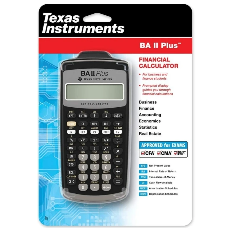 Texas Instruments BA II Plus Financial Calculator